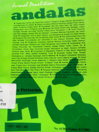 jurnal penelitian  andalas