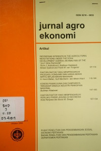 Jurnal Agro Ekonomi