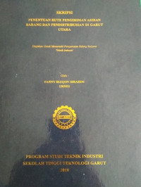 Penentuan rute pengiriman arisan barang dan pendistribusian di garut utara