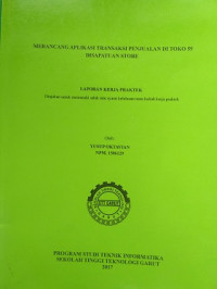 Merancang Aplikasi Transaksi Penjualan Di Toko 59 Disapatuan Store