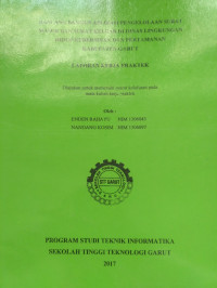 Rancang Bangun Aplikasi Pengelolaan Surat Masuk Dan Surat Keluar Di Dinas Lingkungan Hidup Kebersihan Dan Pertamanan Kabupaten Garut