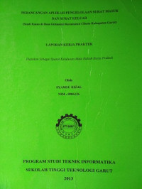 Perancangan Aplikasi Pengelolaan Surat Masuk Dan Surat Keluar