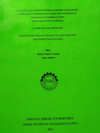 Perancangan Sistem Informasi Pembayaran Dana Sumbangan Pembangunan (DSP) dan Sumbangan Pembinaan Pendidikan (SPP)