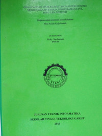 Perancanagan Aplikasi Split Data Interlocking Menggunakan Bahasa Pemograman Java Di  PT.LEN INDUSTRI