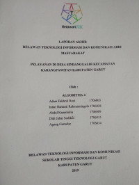 Pelayanan Di Desa Sindanggalih Kecamatan Karangpawitan Kabupaten Garut