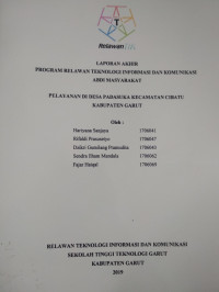 Pelayanan Di Desa Padasuka Kecamatan Cibatu Kabupaten Garut