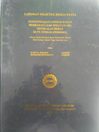 Pengendalian Limbah Bahan Berbahaya Dan Beracun (B3) Divisi Alat Berat Di PT.pindad (Persero)