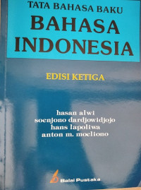 Tata Bahasa Baku Bahasa Indonesia