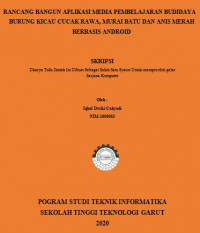 Rancang Bangun Aplikasi Media Pembelajaran Budidaya Burung KIcau Cucak Rawa, Murai Batu Dan Anis Merah Berbasis Android