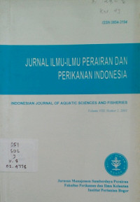 jurnal ilmu imu perairan dan perikanan indonesia