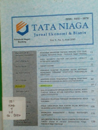 Tata Niaga Jurnal Ekonomi & Bisnis