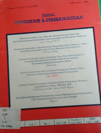 Jurnal Penduduk & Pembangunan