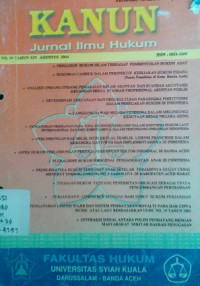 KANUN Jurnal ilmu hukum