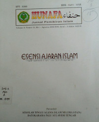 Hunafa Jurnal pemikiran islam