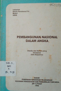 pembangunan nasional dalam angka