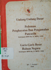 Undang-Undang Dasar Pedoman Pengahayatan Dan Pengalaman Pancasila