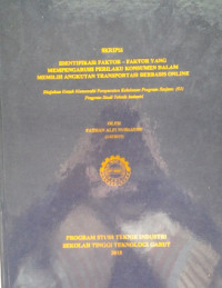 skripsi identifiasin faktor -faktor yang mempengaruhi perilaku konsumen dalam memilih angkutan transportasi berbasis online