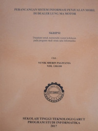 Perancangan Sistem Infomasi Penjualan Mobil Di Dealer Lung Ma Motor
