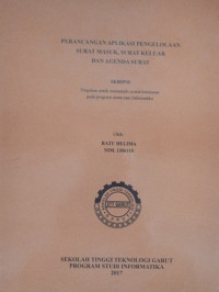 Perancangan Aplikasi Pengelolaan Surat Masuk, Surat Keluar Dan Agenda Surat