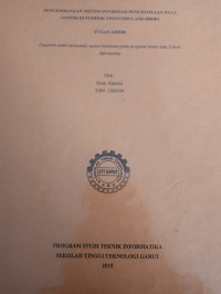 Pengembangan Sistem Informasi Pengelolaan Data Santri Di Pondok Pesantren Ash-Shofi