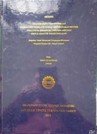 Analisis Keputusan Pembelian Mesin Rajut Otomatis Dengan Menggunakan Metode Analytical Hierarchy Process (AHP) Dan Simple Additive Weighting (SAW)