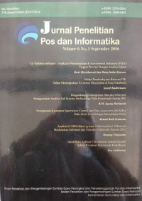 Jurnal penelitian pos dan informatika