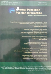 Jurnal penelitian pos dan informatika