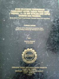 Study Kelayakan Pengusahaan Pembangkit Listrik Tenaga Panas Bumi (THERMAL) 4 X 55 MW Ditinjau Dari Aspek  Ekonomi Dan Finansial (tudy kasus proyek pengembangan pengembangan panas bumi kamojang)