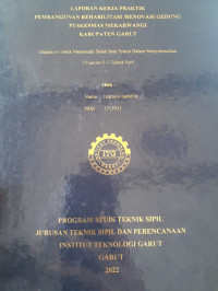 Pembangunan Rehabilitasi/Renovasi Gedung Puskesmas Mekarwangi Kabupaten Garut