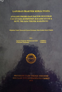 analisis Proses Dan faktor Penyebab cacat Pada Komponen Bar Side Stand K Di Pt.Tri Jaya Teknik Karawang