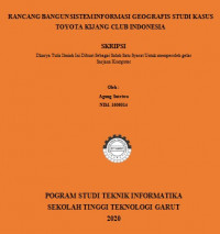 Rancang Bangun Sistem Informasi Geografis Studi Kasus Toyota Kijang Club Indonesia