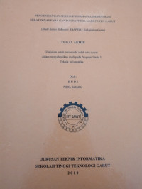 Pengembangan Sistem Informasi Administrasi Surat Dinas Pada  Kantor Barpeda Kabupaten Garut