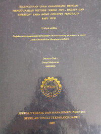 Perencanaan Upah Perangsang Dengan Menggunakan Metode Premi 100%Bedaun Dan Emerson Pada Home Industry Pengrajin Sapu Ijuk