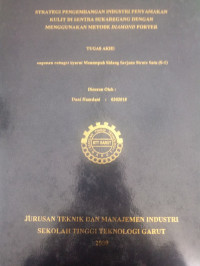 Strategi Pembangunan Industri Penyamakan Kulit Di Sentral Sukaregang Dengan Menggunakan Metode Diamond Porter