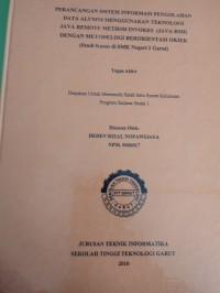 Pengembangan sistem informasi persediaan barang di PT .PLN (persero) jasa dan produksi unit produksi citarum dayeuh kolot bandung