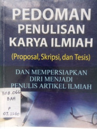 Pedoman Penulisan Karya Ilmiah