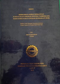 Proyek pemanguna jalan alternatif cangkuang - leles kabupaten garut