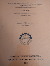 Perancangan Website Sekolah Pada Subsystem User Interface (study kasus di pesantren persis 99 rancabango)