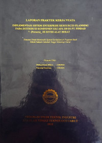 Implementasi Sistem Enterprise Resources Planning Pada Distribusi Komponen Excapa 200 Di PT. Pindad (persero)_ Di Divisi alat Berat