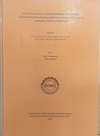 Rancang Bangun Sistem Informasi Pelayanan Administrasi Surat Desa Berbasis Web Menggunakan Metode Unified Approach