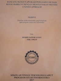 Rancangna Bangun Aplikasi Pemasaran Rumah Royal Rabbany Dengan Menggunakan Metode  Unified Appoch