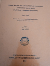 Perancangan Perangkat Lunak Penjualan Accesories Handphone (studi kasus perusahaan muara tirta )