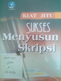 Sukses Menyusun Skripsi