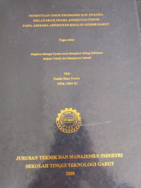 Penentuan Umur Ekonomis Dan Analisa Kelayakan Usaha Angkutan Umum Pada Armada Angkutan Kota 07 Goder Garut.