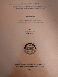 Rancang Bangun Aplikasi Pembayaran Keuangan Sumbangan Pembinaan Pendidikan (SPP) Di Sma Ciledug Garut Menggunakan Metodologi Berorientasi Objek Unified Approach (UA)