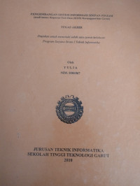 engembangan Sistem Informasi Simpan Pinjam ( Studi Kasus Koprasi Unit Desa (KUD) Karangpawitan Garut )